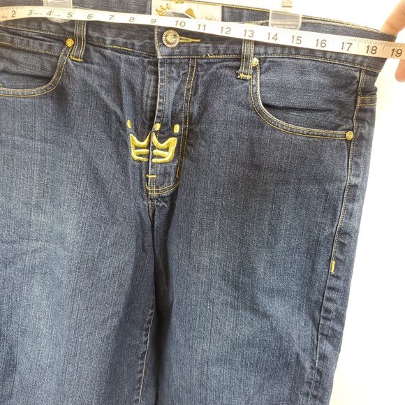 Vintage PNB Nation Mens Dark Blue Wash Denim Shorts Sz 36 - Picture 7 of 9